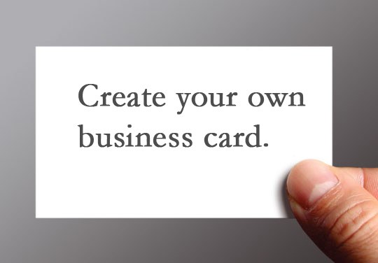 create your own business cards